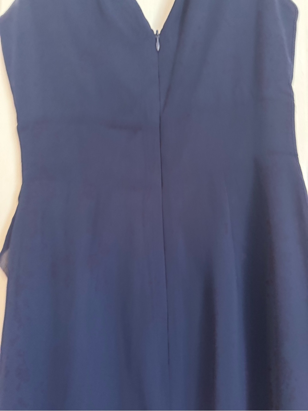 Forever 21 Navy Deep V Pleated Waist Mini Dress - Picture 4 of 6